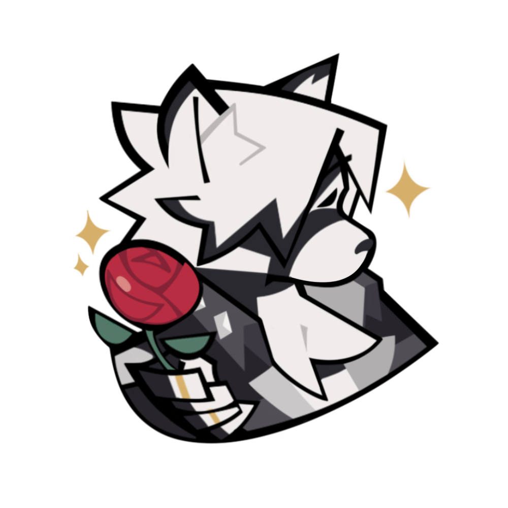 Lycaon giving flower
